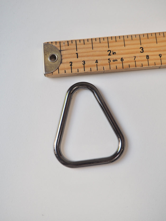 Gunmetal Triangle Ring 65mm