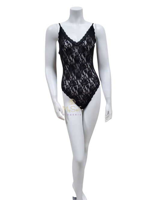 Hanky Panky 488451 Thong Back Signature Lace Bodysuit MYSELFLINGERIE.COM