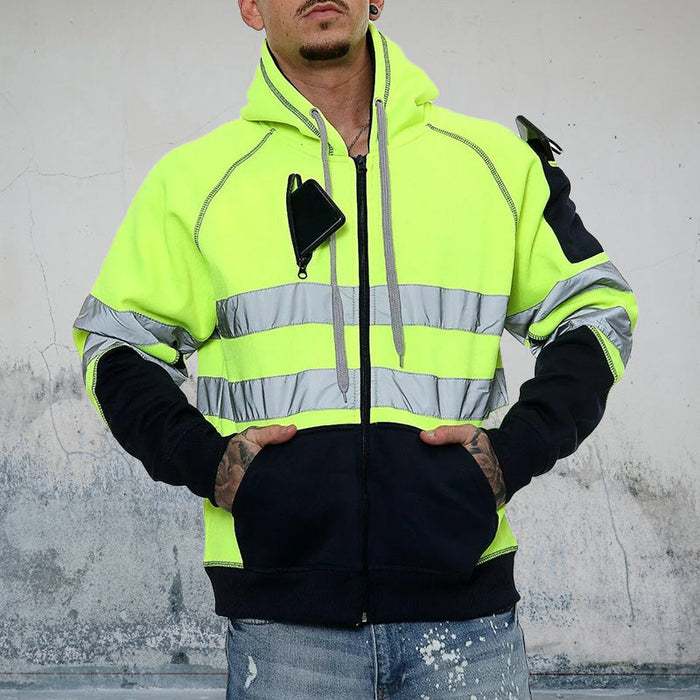 zip-up jacket / bright green / S