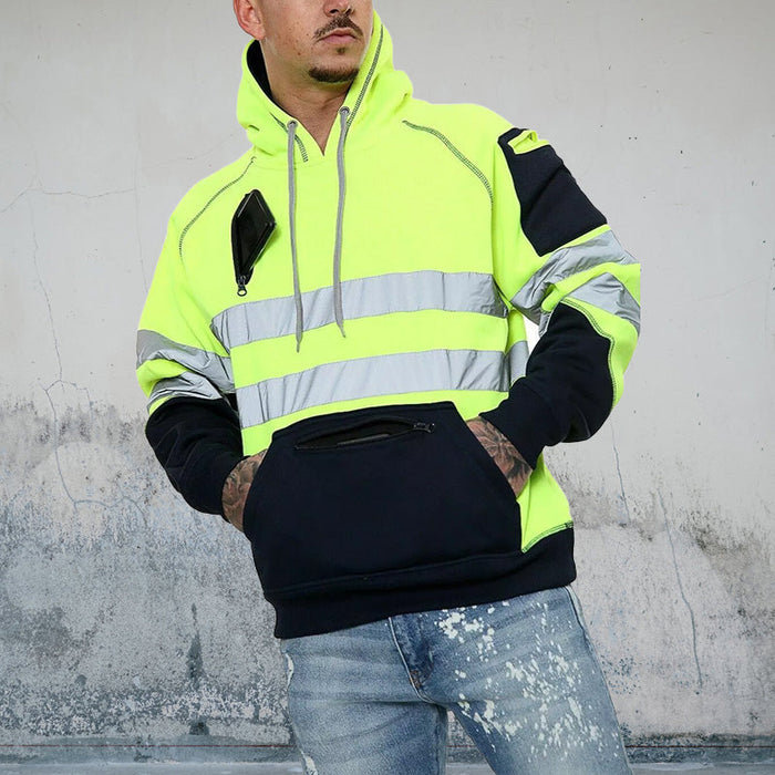 hoodie / bright green / S