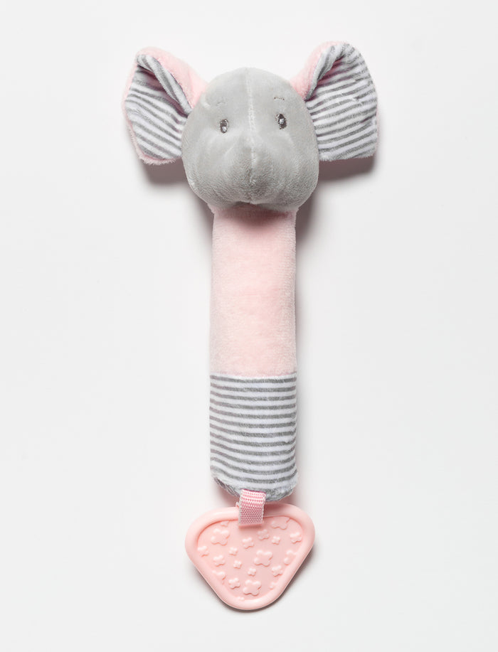 Hochet éléphant en peluche