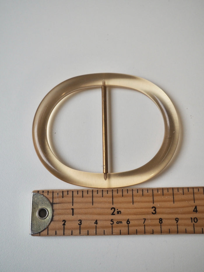 Honey Transparent Plastic Slider 6cm