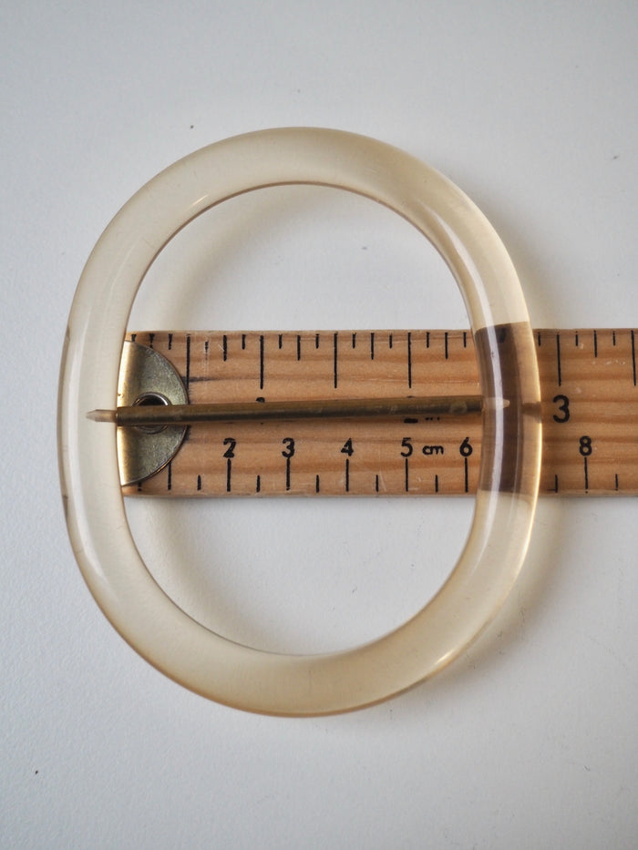 Honey Transparent Plastic Slider 6cm