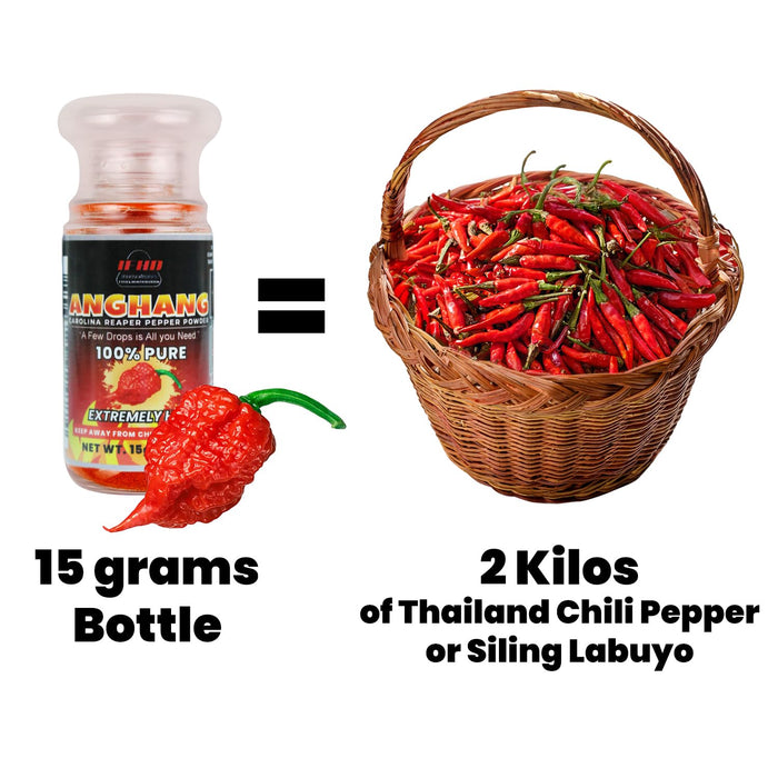 HOT PEPPER - Extra Hot Pepper Powder 1 Bottle.