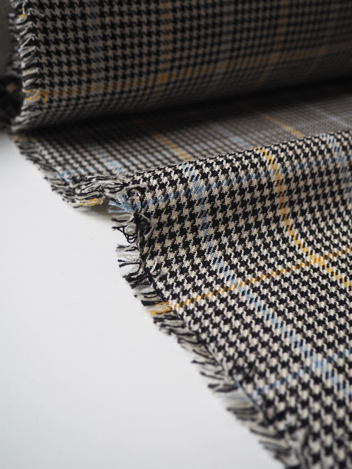 Houndstooth Check Cotton/Viscose