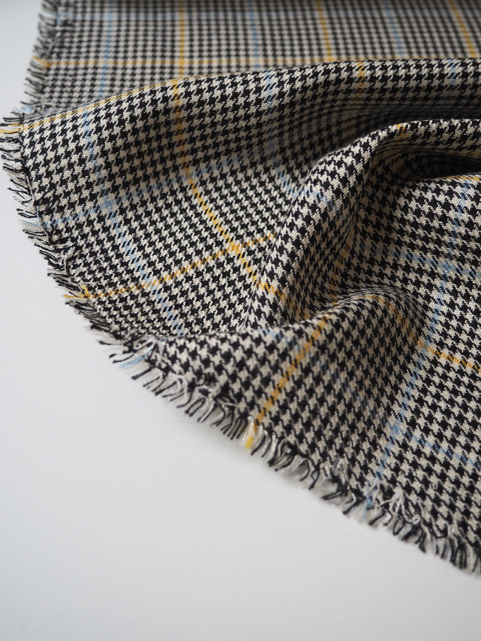 Houndstooth Check Cotton/Viscose