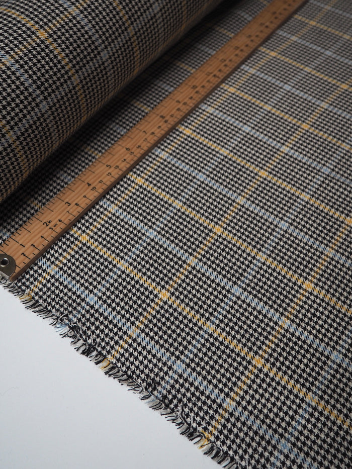 Houndstooth Check Cotton/Viscose