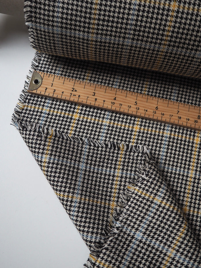 Houndstooth Check Cotton/Viscose