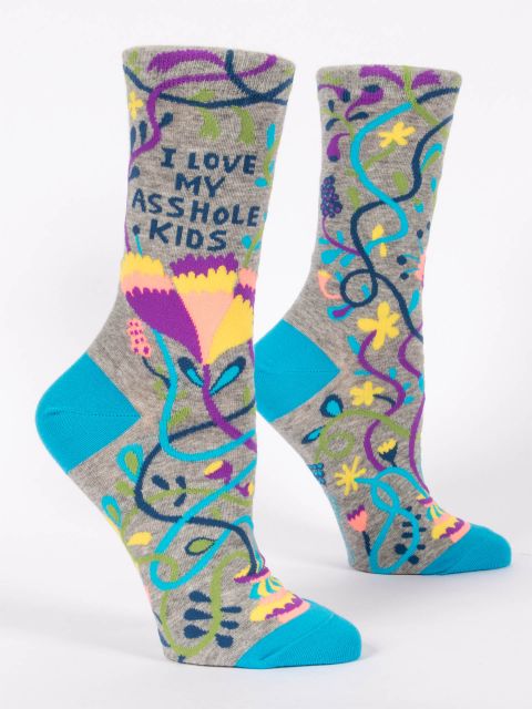 I Love My Asshole Kids Crew Socks - Ali's Wagon