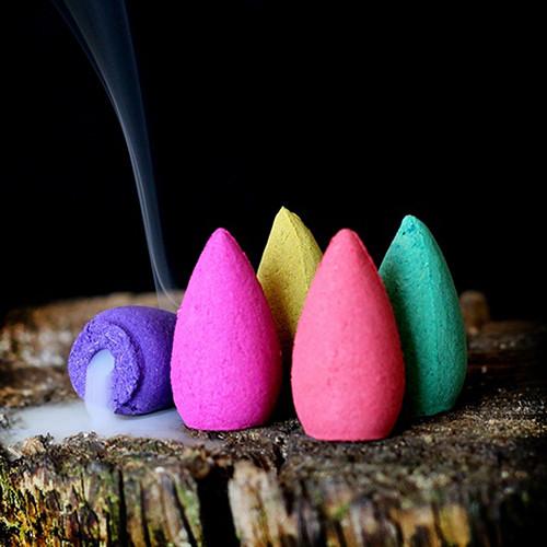 Incense: Back Flow Incense Cones and Burner (Backflow)