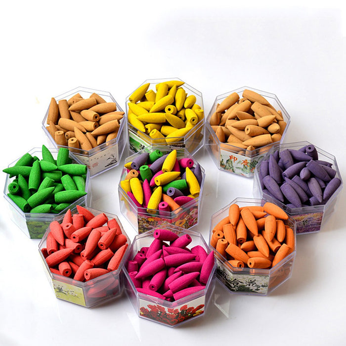 Incense: Back Flow Incense Cones and Burner (Backflow)