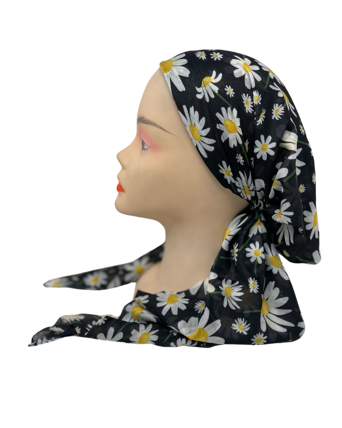 It's Younique PP-DAI-YE Yellow Daisies Pre-Tied Bandanna with Velvet Grip Myselflingerie.com