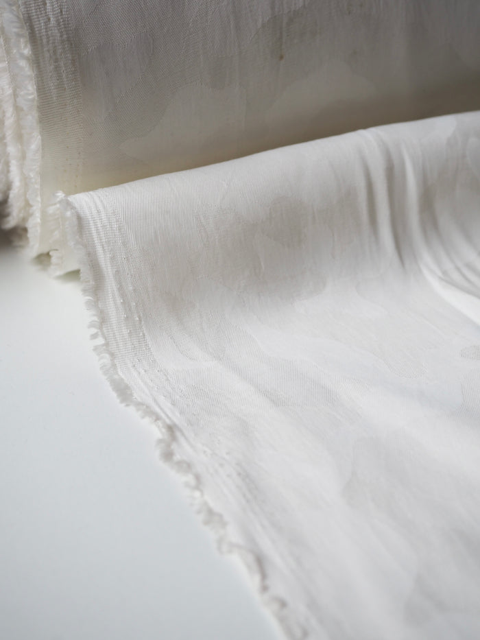 Ivory Camouflage Jacquard