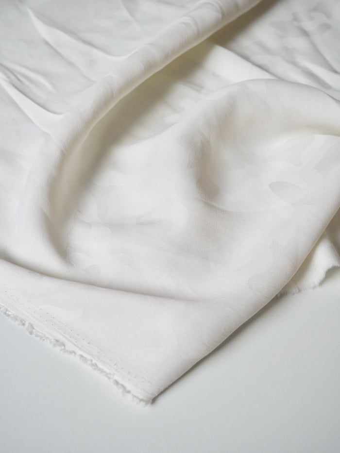 Ivory Camouflage Jacquard