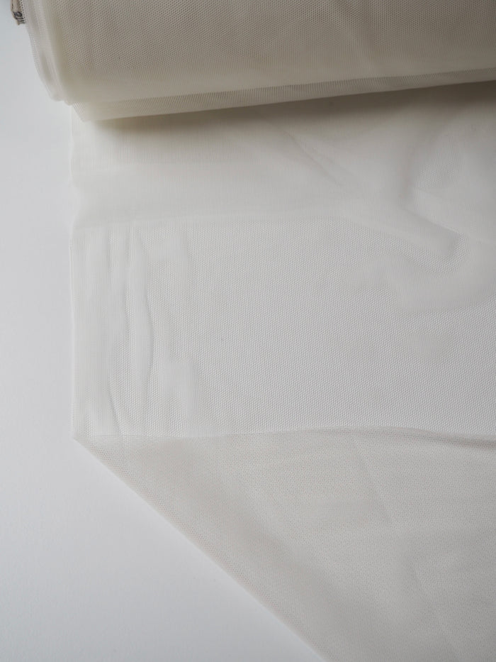 Ivory Fine Stretch Mesh