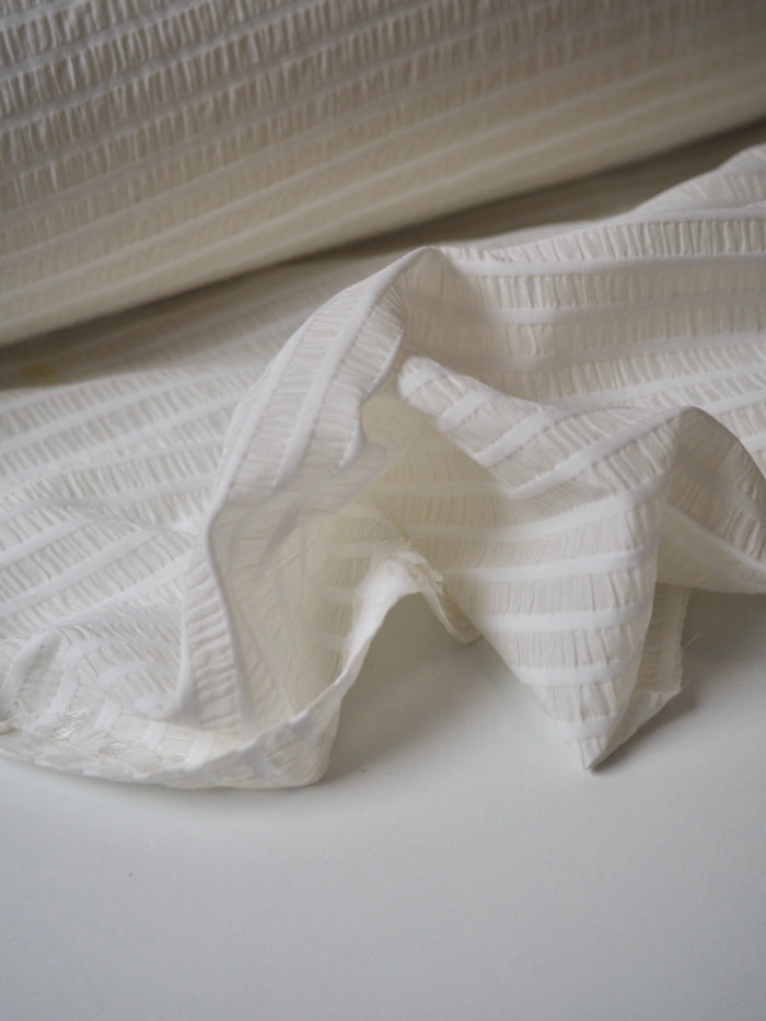 Ivory Sheer Seersucker