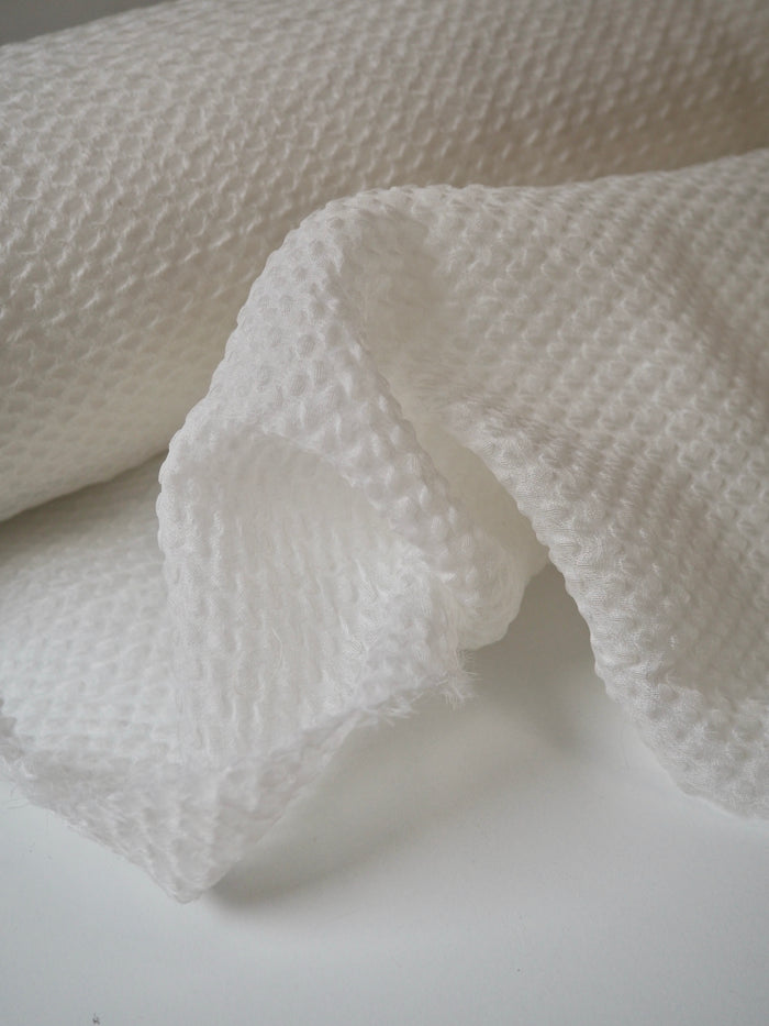 Ivory Silk Blend Organza Cloqué