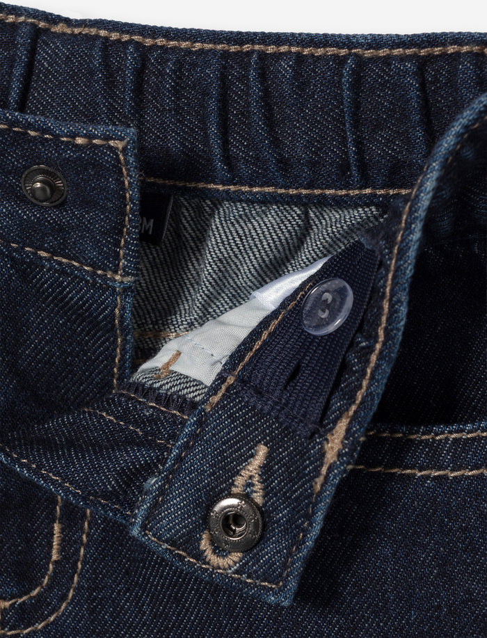 Jean à jambe large en denim pour bébé fille