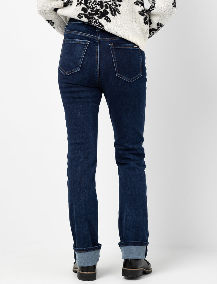 Jean droit à taille régulière