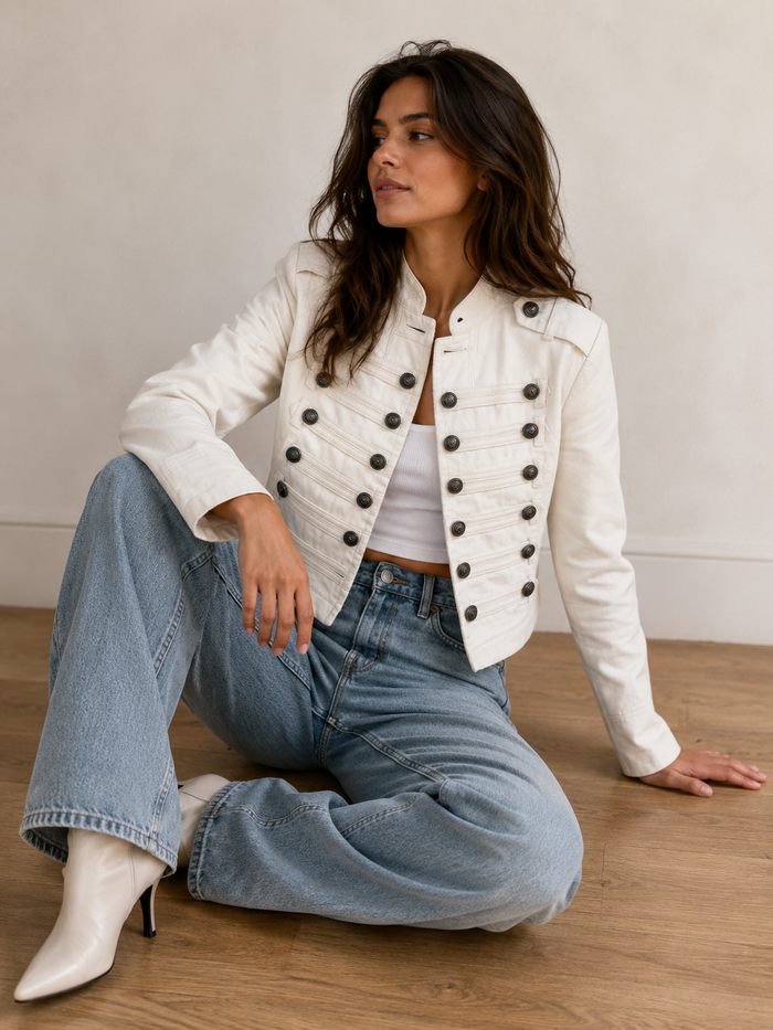 Jean Jacket- Beige