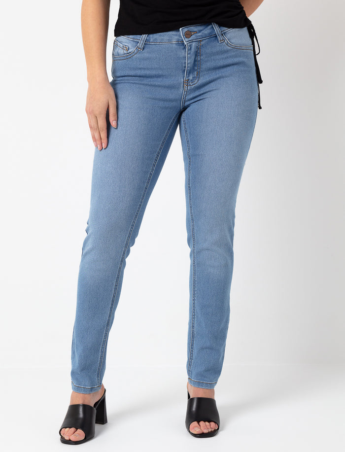 Jean skinny à taille régulière