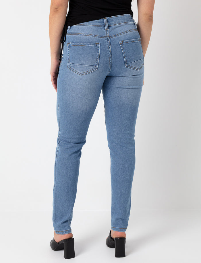 Jean skinny à taille régulière