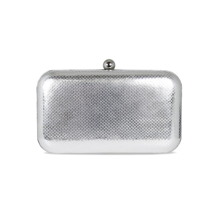 Jewel: Silver Snake Print Leather Bags Sole Bliss