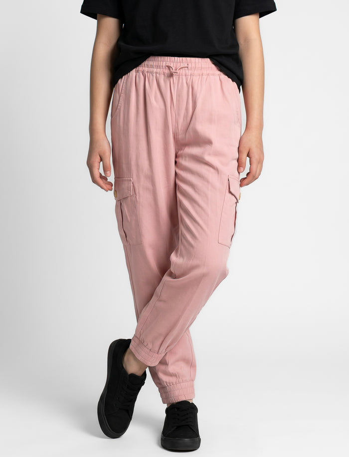 Jogger cargo à taille élastique