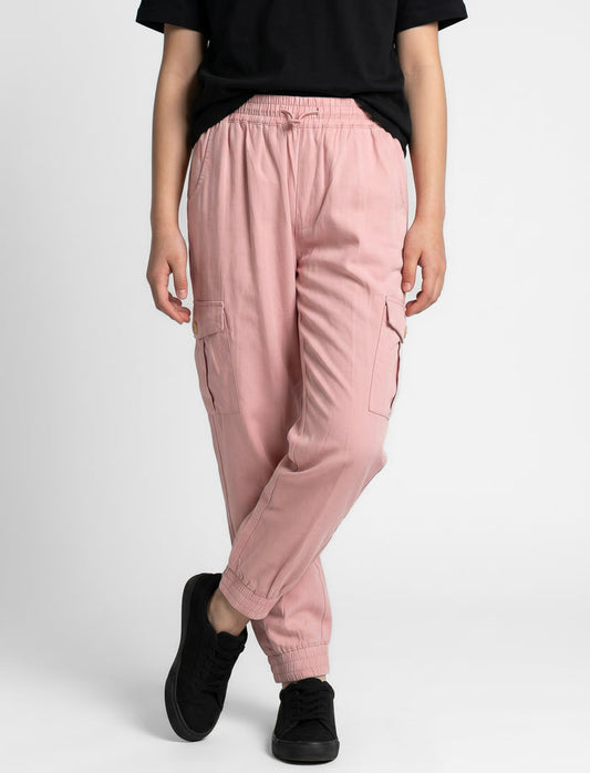 Jogger cargo à taille élastique