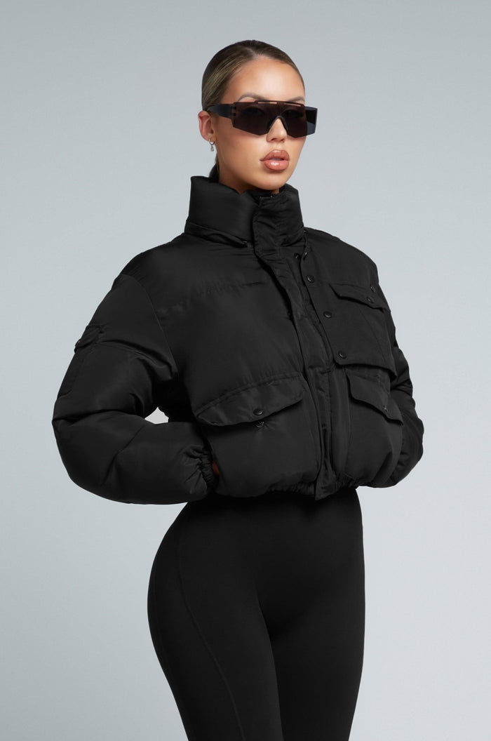 W23/24 KG Cropped Puffer Jacket - BlackPUFFER - B - XS/SKATE GALLIANO