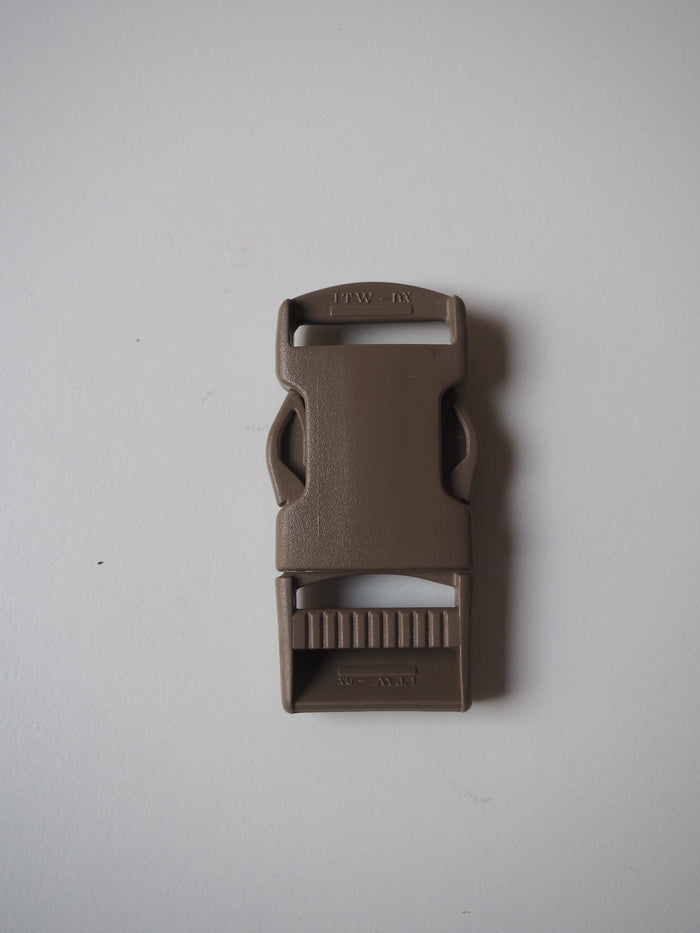 Khaki Green Squared Side Release Buckle 25mm