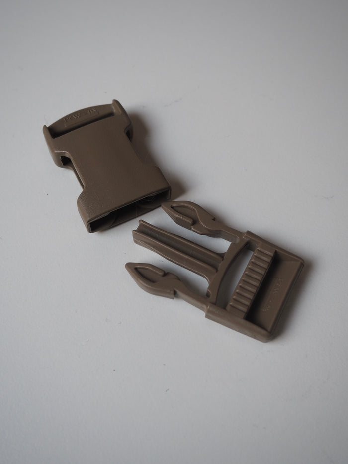 Khaki Green Squared Side Release Buckle 25mm