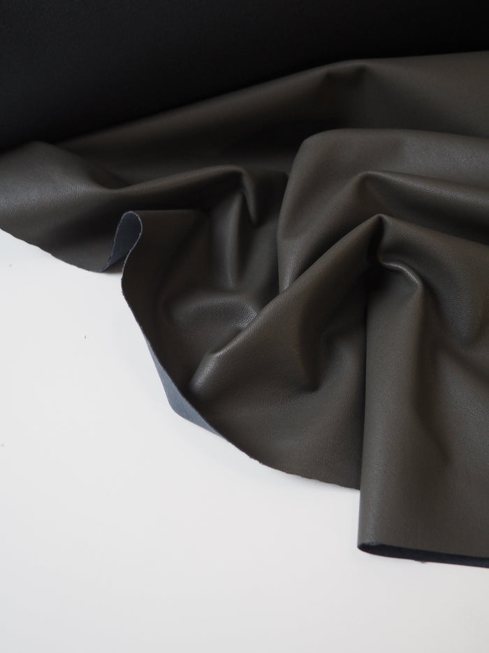 Khaki Stretch Pleather