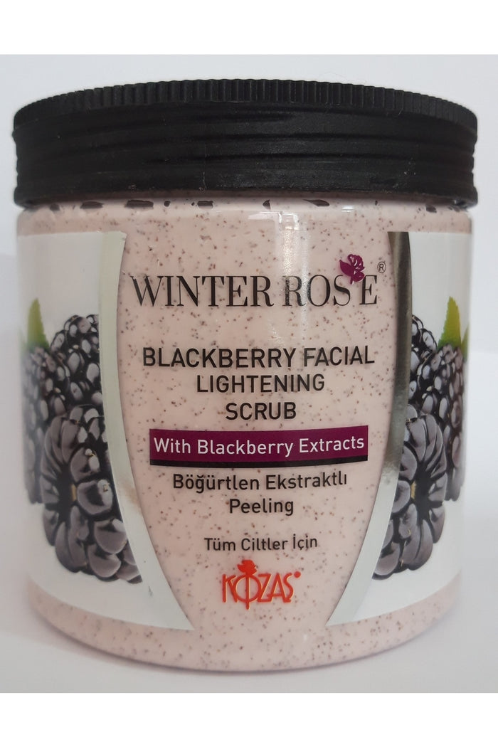 Kontes Winter Rose Blackberry Facial Lightening Scrub 500 gr - Aegean Vibe