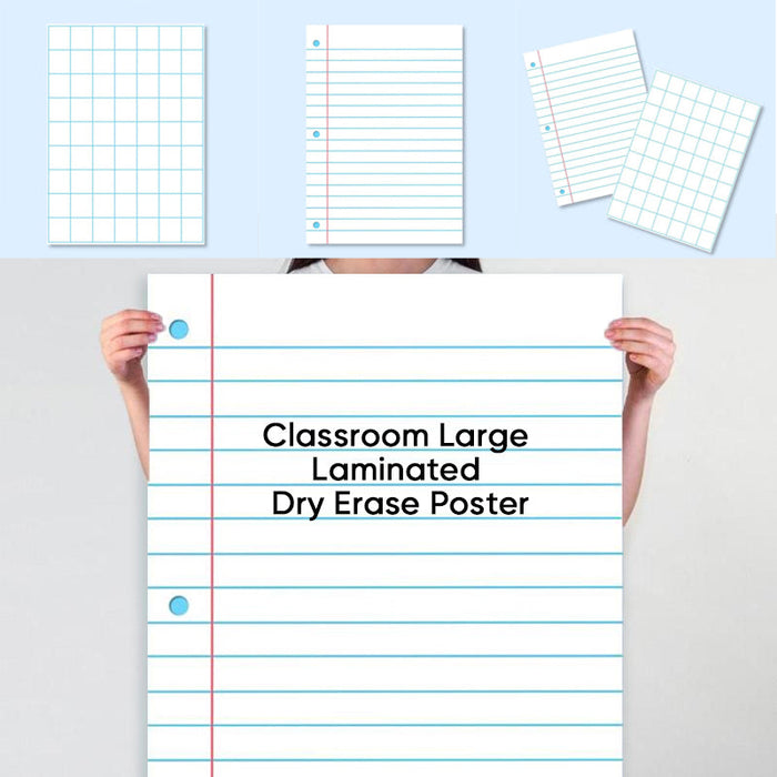 Large Laminated Dry Erase Posters