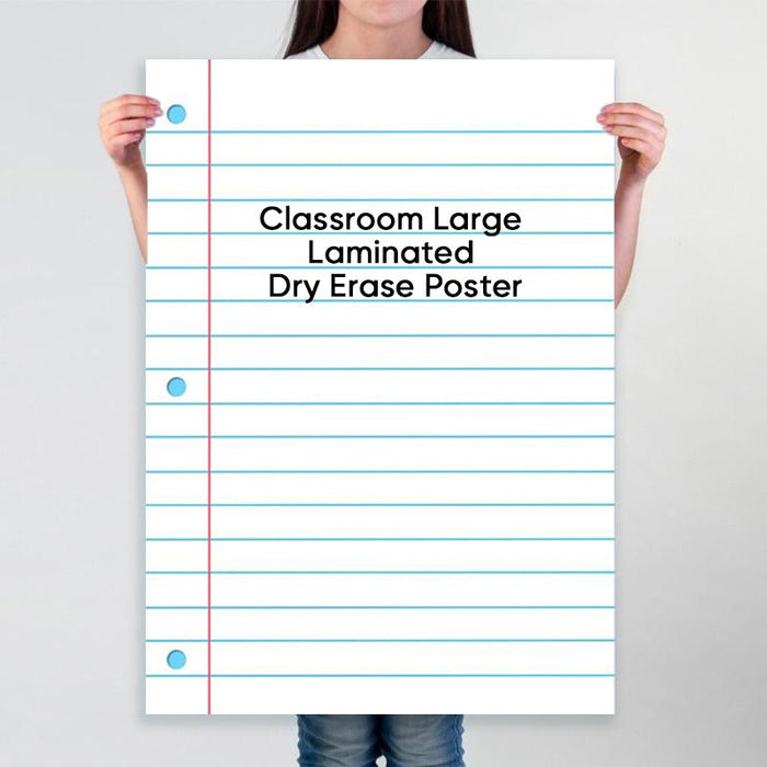 Large Laminated Dry Erase Posters