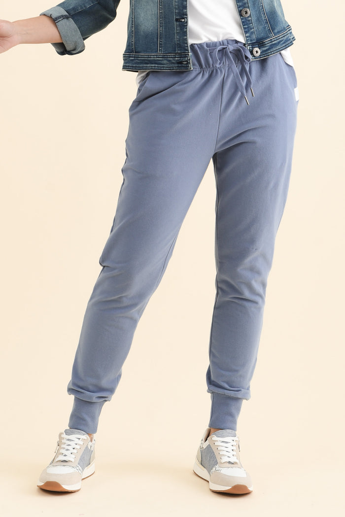 Lazy Days Blue Sweatpants,Brunette model,alt text|model:MJ