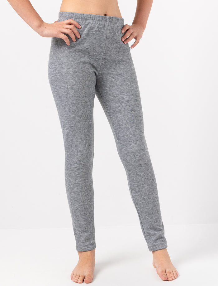 Legging long doublé en peluche
