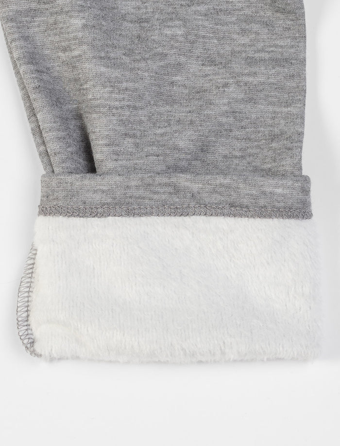 Legging long doublé en peluche