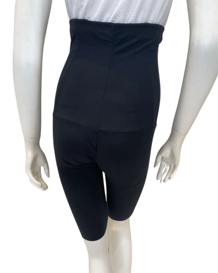 Leonisa 012940 Black Extra High Waisted Firm Support Shorts Myselflingerie.com