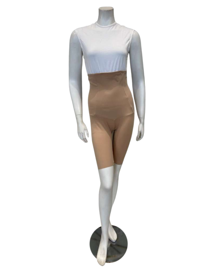 Leonisa Golden Beige Extra High Waisted Firm Support Shorts Myselflingerie.com