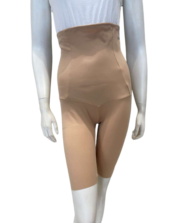 Leonisa Golden Beige Extra High Waisted Firm Support Shorts Myselflingerie.com