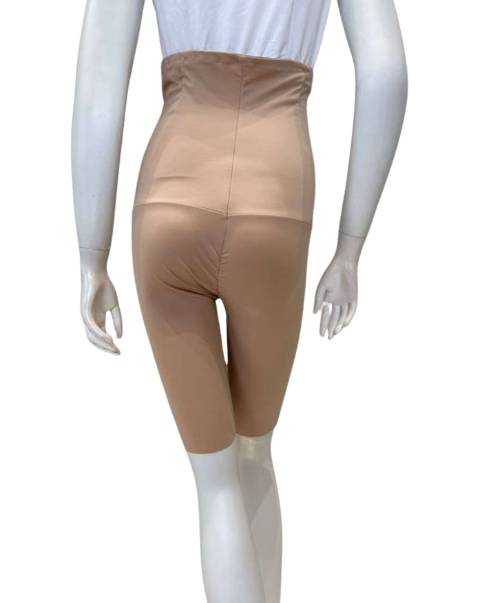 Leonisa Golden Beige Extra High Waisted Firm Support Shorts Myselflingerie.com