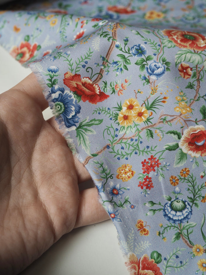 Liberty Blue Garden of Life Cotton Twill