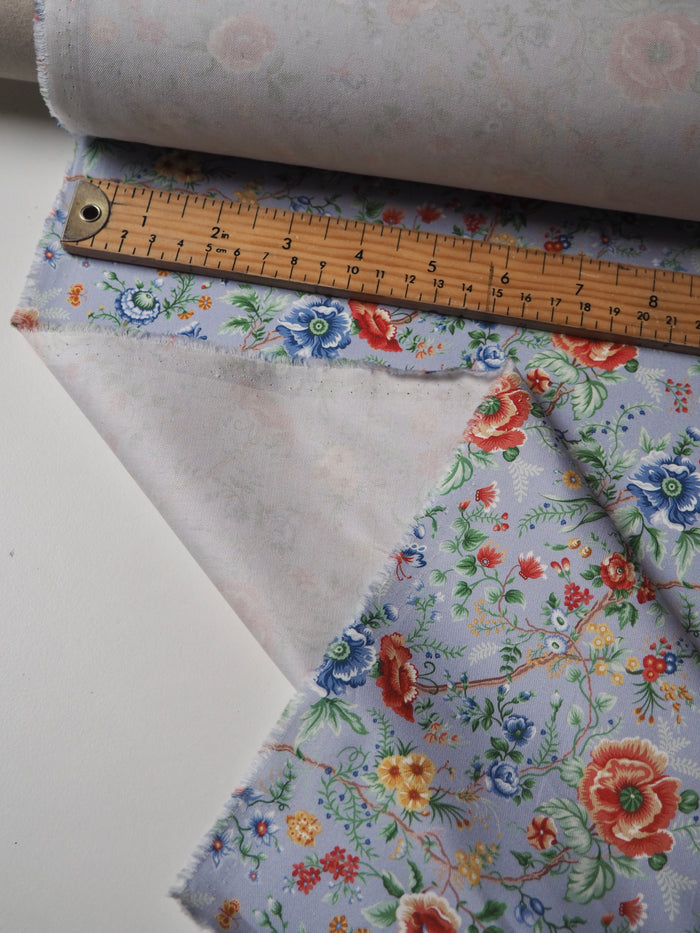 Liberty Blue Garden of Life Cotton Twill