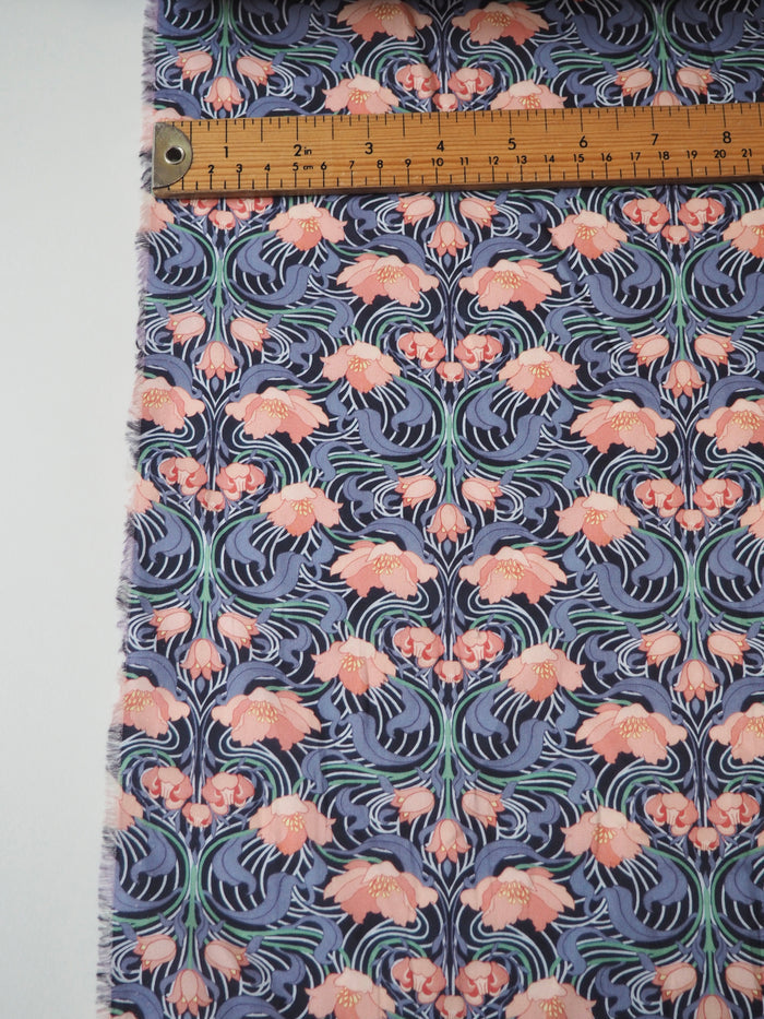 Liberty Blue Tulip Swirl Tana Cotton Lawn