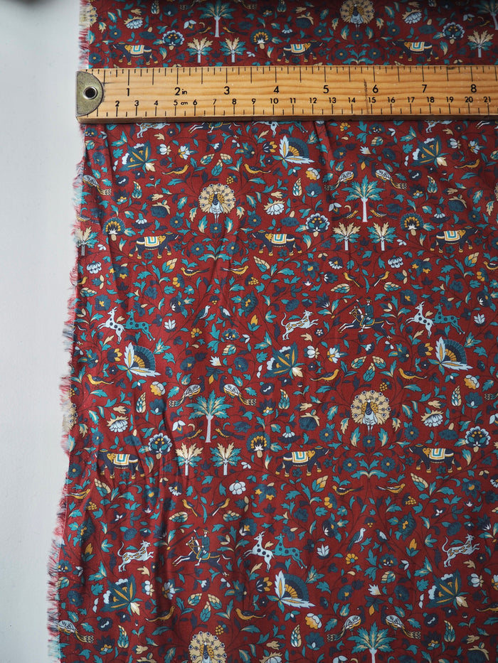 Liberty Burgundy Imran Tana Cotton Lawn