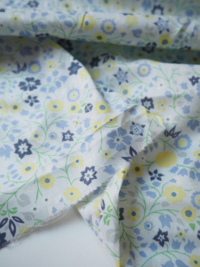 Liberty Ice Blue Blossom Tana Cotton Lawn