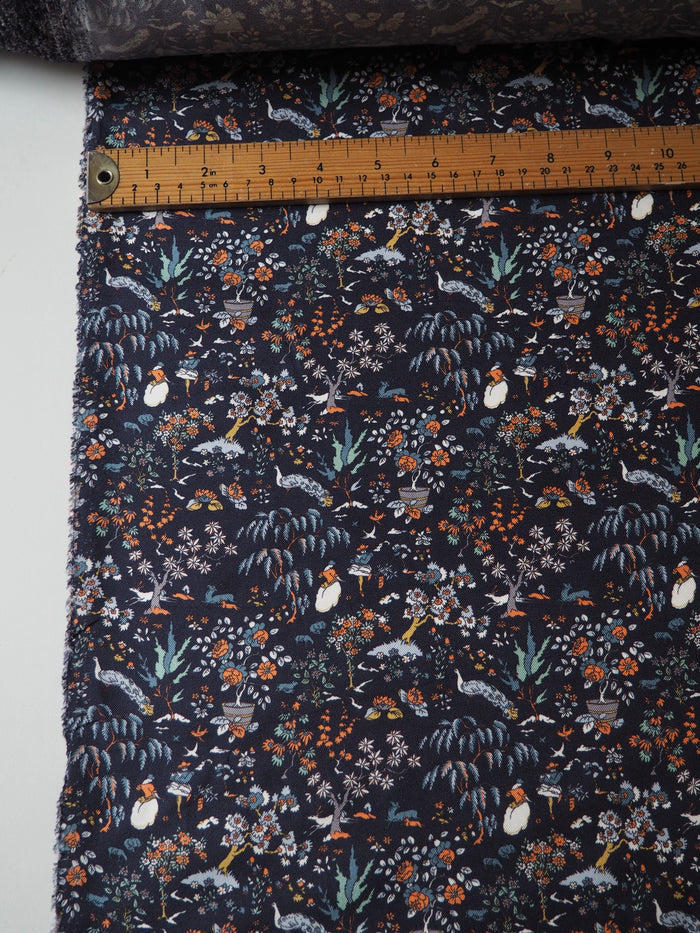 Liberty Navy Liddel Silk Twill