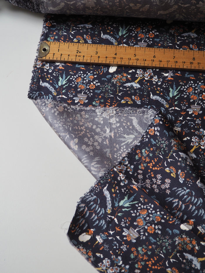 Liberty Navy Liddel Silk Twill